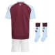 Aston Villa Echipament de Fotbal Replică 2024-25 Copii Acasa (+ Șorturi)